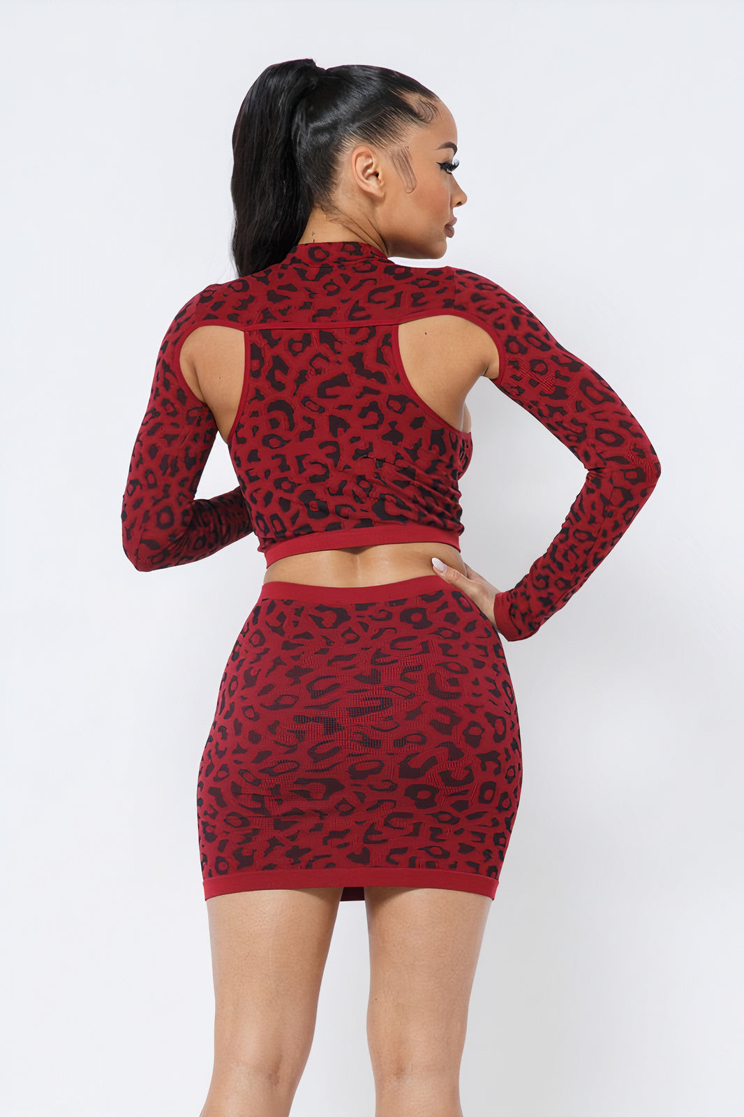 Leopard Love Skirt Set