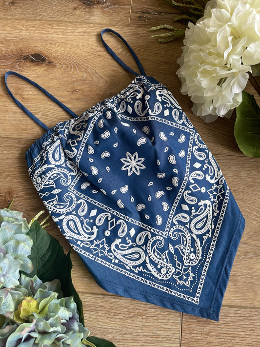 Denim Bandana Top